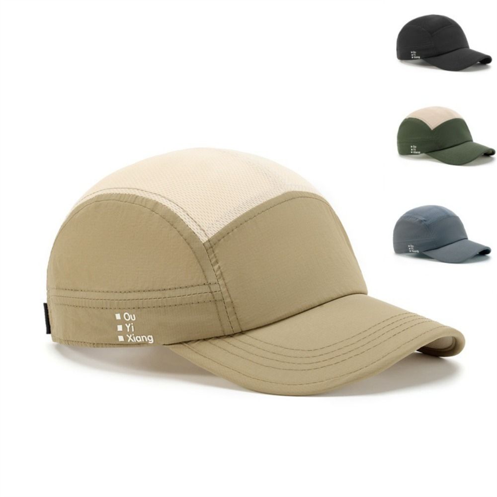 Quick Drying Peaked Caps Mesh Baseball Hats Simple Sun Hat Outdoor Camping Running