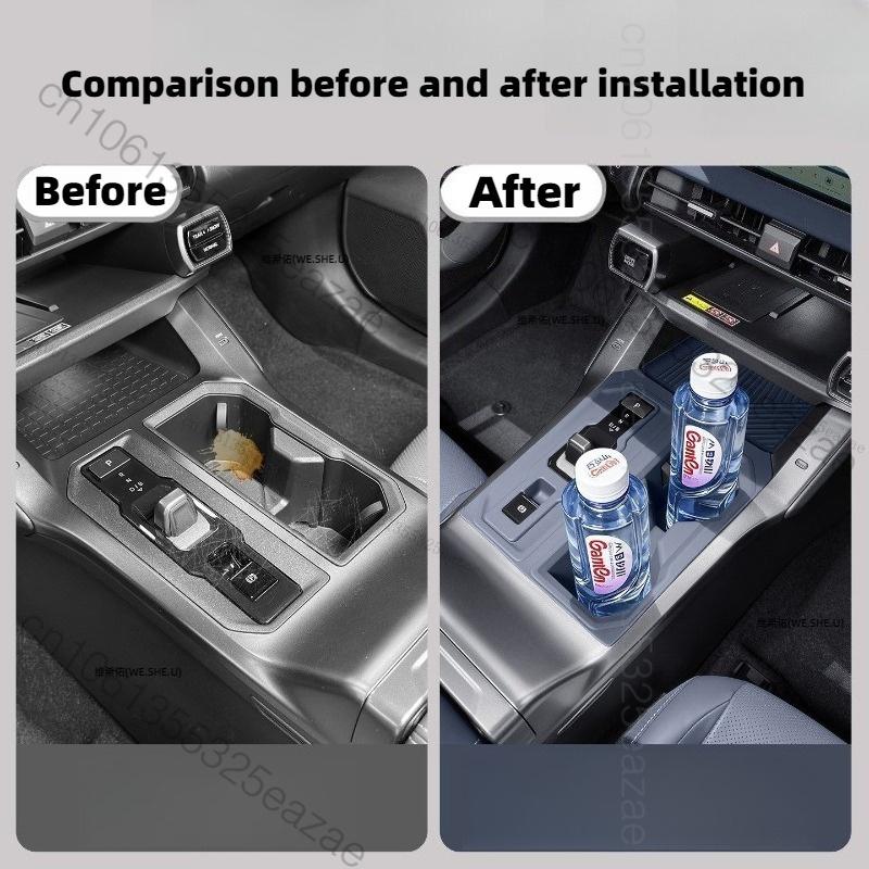 Car Central Control Water Cup Pad for Toyota RAV4 XA60 PHEV 2026 2027 Center Console Gear Shift Silicone Protective Pad