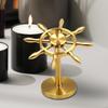 Desktop Ornament ,Marine Rudder Figurine, Creative Marine Sculpture