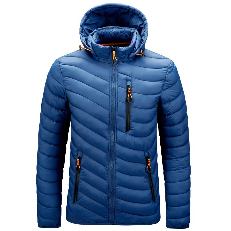 2023 Men New Warm Waterproof Parkas Jacket Coat Mens Hooded Casual and Lightweight Cotton Jacket Outwear Detachable Hat Outfits Parkas Coat Male