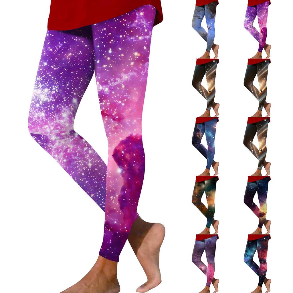 Женские модные уличные штаны Astral Printed Slim Fit Stretch Yoga Casual