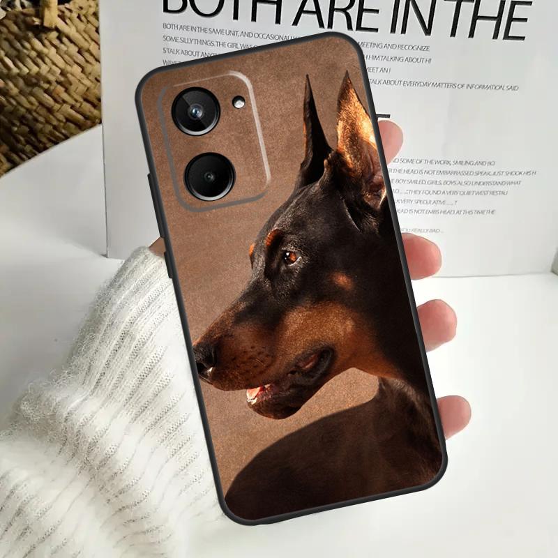 Чехол для телефона Doberman Dog для Realme GT Neo 5 GT5 9 10 11 12 Pro Plus C30 C31 C33 C35 C25s C21Y C51 C55 C67 C53