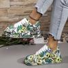 Platform Graffiti Shoes Trainer Sneakers Flats Shoes 2024 New Comfy Fashion Colorful Skateboard Shoes Flats For Woman Dropship