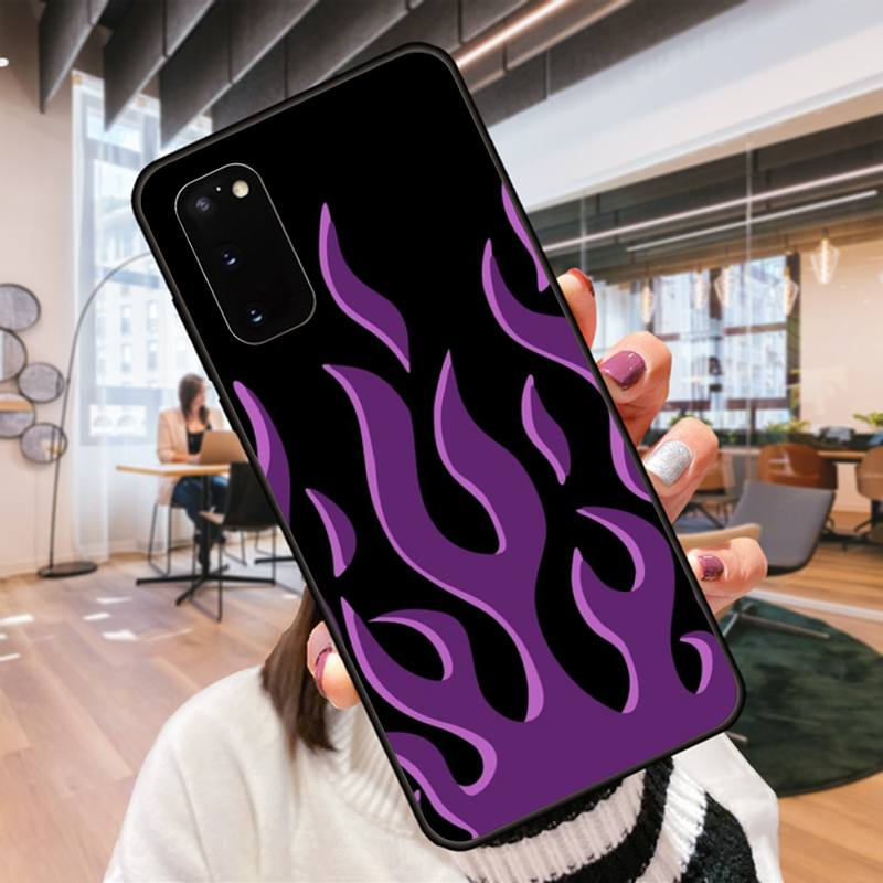 Крутой чехол для телефона с огненным артом для Samsung Galaxy S9 S9plus S20 5G S20 ULTRA 5G S20 Plus 5G S21 S30 Чехол-накладка