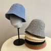 Fashion Twist Knitted Jacquard Bucket Hat Women's Autumn and Winter Warm Versatile Simple New Basin Hat