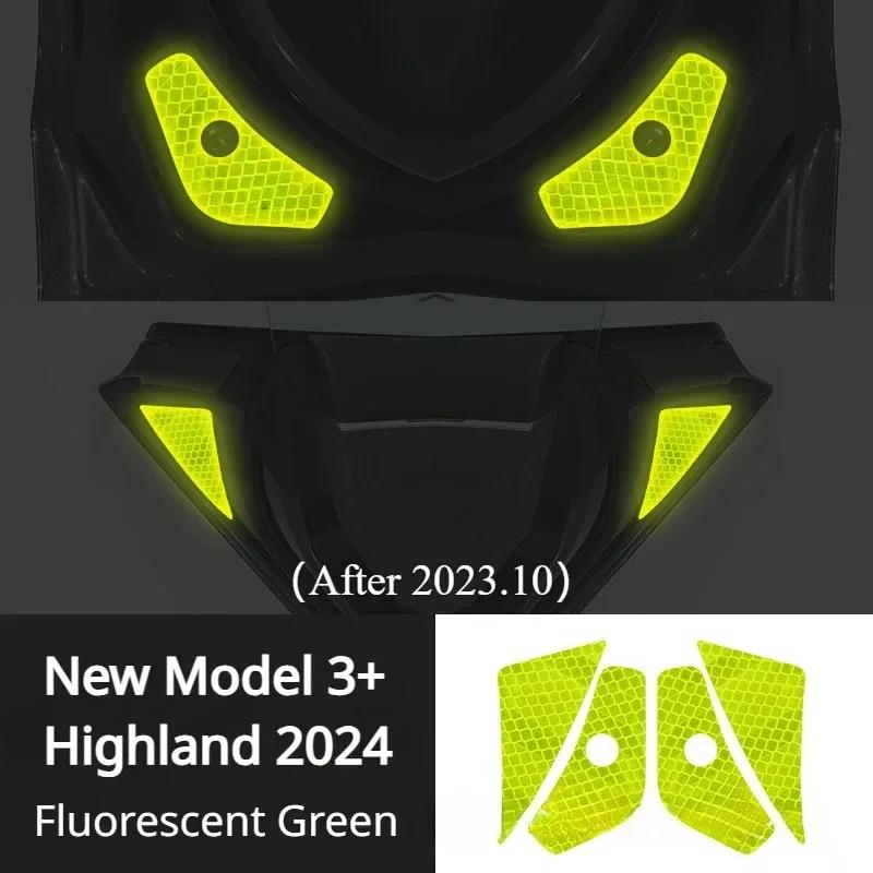 Door Reflective Warning Sticker for Tesla Model 3 Y Accessories Reflectiver Safety Warning Sticker Bright Car Decoration Sticker
