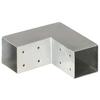 Vidaxl Łączniki W Kształcie L, 4 Szt., Galwanizowany Metal, 71X71 Mm