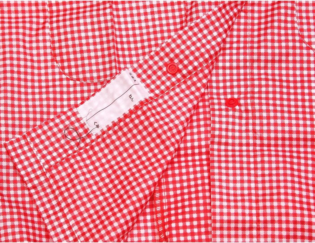 Attain KIDS Raincoat That Fits Your School Bag Gingham Perfectly, Check, Navy, 120cm, 7115-N