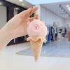 Funny Ice Cream Shape Capybara Plush Toys Cute Keychain Plush Pendant Doll Pendant Backpack Car Keyring Decor Capybara Kids Gift