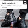 Work Boots with Steel Toe Cap Indestructible Shoes for Men Safety Sneakers Anti Puncture Anti Slip Light Comfortable Work Shoes