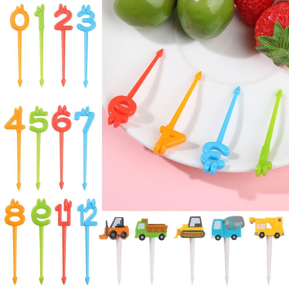 Party Decoration Resin Tableware Fruit Fork Toothpick Stick Cake Dessert Pick