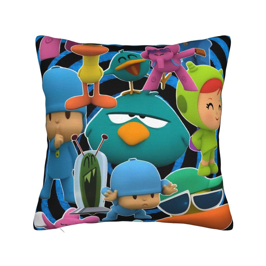 Decorative Pillow Cover Pocoyoes Cartoon Comdy Stuff Home  Throw Pillow Case Cover Drop Shipping Multi-Size
