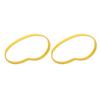 2PCS Band Saw Tires Woodworking Non Slip Rubber Tire Replacement for 8in Bandsaw Wheel Tire Yellow