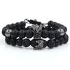 Fashion Versatile Energy Stone Turquoise Braided High Crown White Diamond Mixed Wear Small Crown Set Bracelet Bracelet