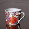 В Kutani ware Seikou Kiln Mug Red Емкость 250 куб. см Фарфор Сделано в Японии (Ограниченный запас) Цветочный SK-190