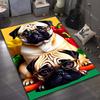 17 Styles Cute Pug Print Carpet for Living Room Bedroom Sofa Doormat Home Decor Area Rug Non-slip Floor Mat Large Size