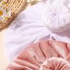 2 Pcs European American Autumn Winter Baby Hat Soft Delicate Pullover Hat Skin-Friendly Gold Velvet for Kids