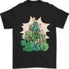 Weihnachten Dinosaurier Weihnachtsbaum T Rex Lustiges Herren Shirt 100 Baumwolle Vintage Washed Casual Slightly Streetwear