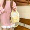 Y2K Cute Cartoon Cat Ita Crossbody Bag Mini Women Casual Shoulder Bags Kawaii Girls Transparent Pocket DIY Display Nylon Handbag
