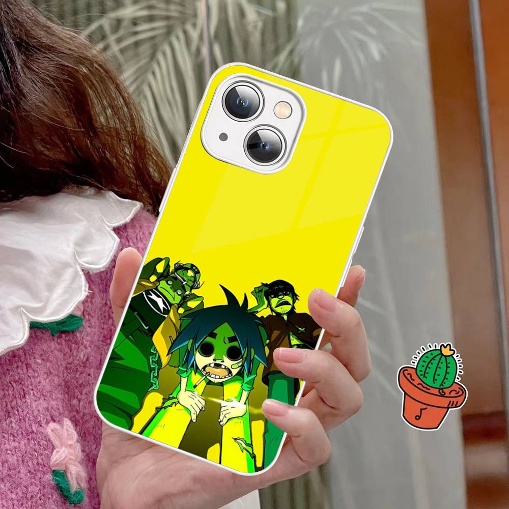 Чехол для телефона Hip Hop G-Gorillaz для iPhone 15 13 12 Mini 11 Pro XS Max X XR 14 Plus Закаленное стекло