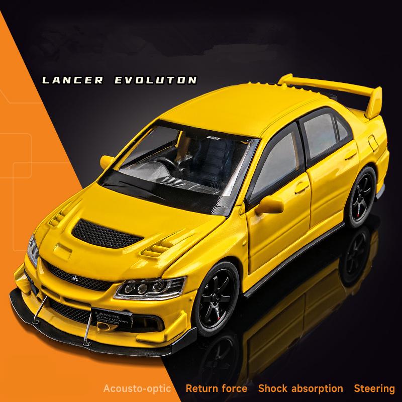 Cwkzum1 1:32 модели Mitsubishi Lancer Evolution из сплава, спортивные автомобили, литые металлические гоночные автомобили, модель автомобиля со звуком и светом, детские игрушки, подарок