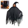 Sturdy Witch Statues for Lawn Halloween Ground Stake, Black Robe And Pointed Hat Spooky Festive Figures Porch Figures, Weather Resistant Outdoor Yard
