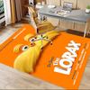 The Lorax Orange Poster Art Carpet for Playroom Bedroom Living Room Sofa Home Decor,kids Game Area Rug Non-slip Floor Mat