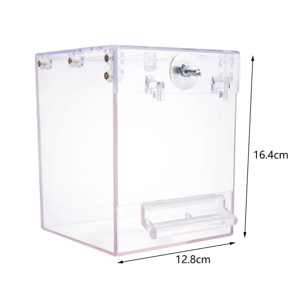 Птица Купальня для птиц Прозрачная купалка для попугаев Клетка Аксессуары Купальная душевая кабина для волнистого попугайчика Канарейки Маленьких птиц Неразлучника Купание