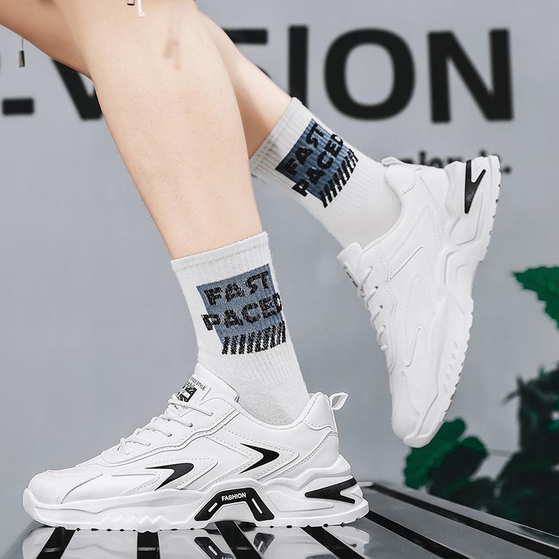 Мужские повседневные спортивные туфли на толстой подошве, летние новые, с мягкой подошвой, нескользящие, для бега на открытом воздухе, модные студенческие кроссовки, обувь для ходьбы