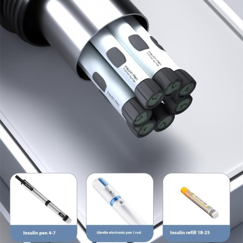 Medicine Fridge with Digital Temperature Display Insulin Coolers Rechargeable Cooling Bottle Medication Organizer