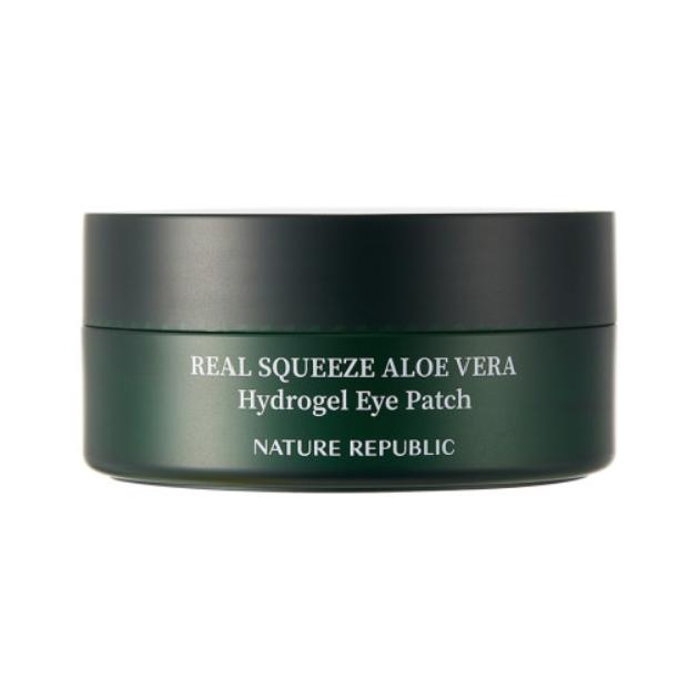 Nature Republic Гидрогелевые патчи для глаз Real Squeeze Aloe Vera, 60 шт.