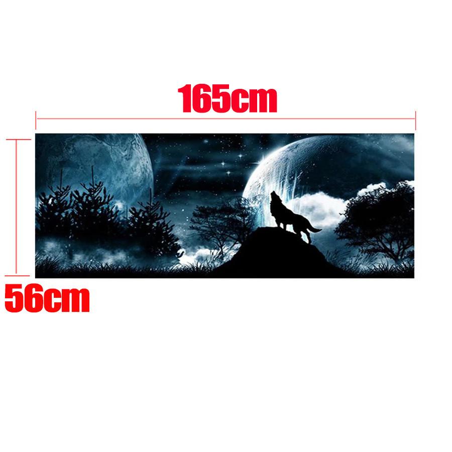 65"x22" Наклейка на заднее стекло автомобиля, на заднюю дверь, декаль "Волк воет на луну" для грузовика, внедорожника