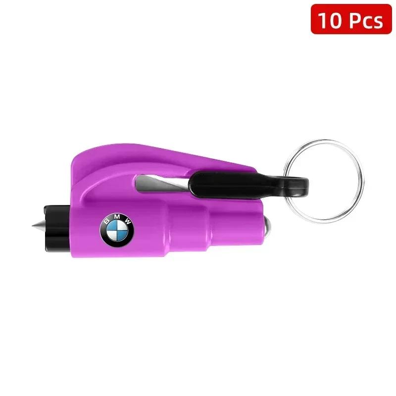 10pcs 2-in-1 Car Safety Hammer Auto Emergency Glass Window Breaker Car Tool BMW 320i 325i 320Li 325Li 330Li X7 X3 X4 X5 X6 E39
