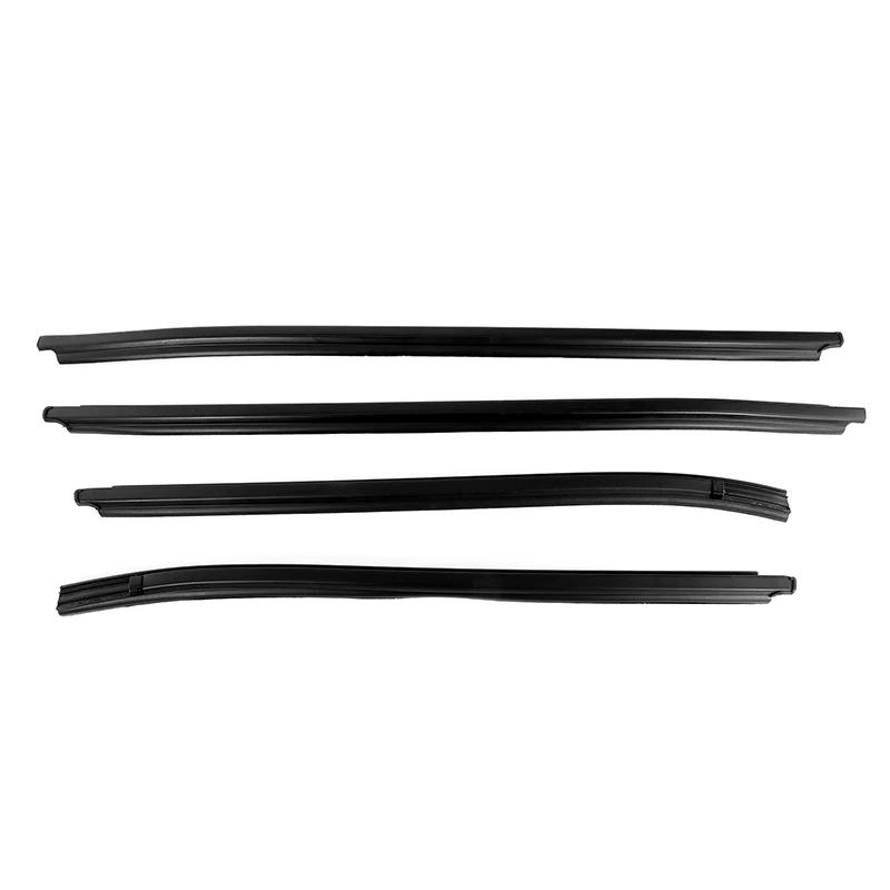 Новые 4 шт./комплект автомобильных аксессуаров наружное стекло молдинг отделка уплотнитель резиновый уплотнитель для Toyota HILUX SR5 четыре двери 2005-2015