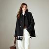 Chuyu Women's 100% Wool Double-faced Suit Collar Coat