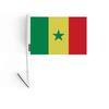 Drapeau Adhésif - Sénégal - 14 X 21 Cm - 10 Pièces - Polyester - Léger - Recto/verso
