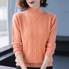 Модный женский свитер с высоким воротом, осенне-зимний свитер с длинным рукавом, офисная женская одежда, мягкие вязаные джемперы, женские
