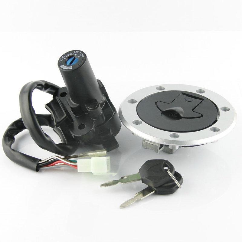 Motorcycle Ignition Key Switch Fuel Gas Cap Seat Lock Kit For Kawasaki ZX900 NINJA ZX-9R 1994 1995 1996-1999 ZX-7RR ZX-7R ZX750