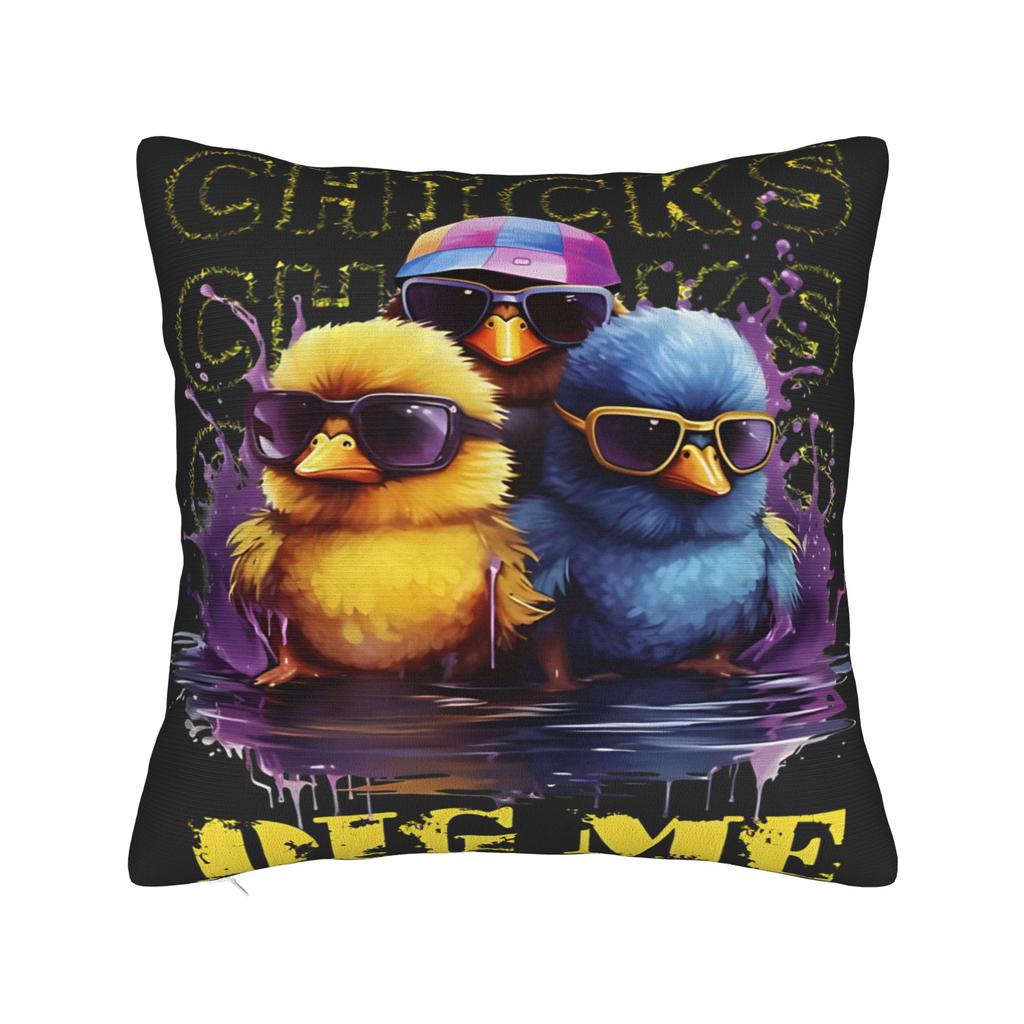 Easter Chicks Dig Me Pillow Cover Comfy Cushion Cover Fashion Pillow Case For Couch Sofa Bedroom