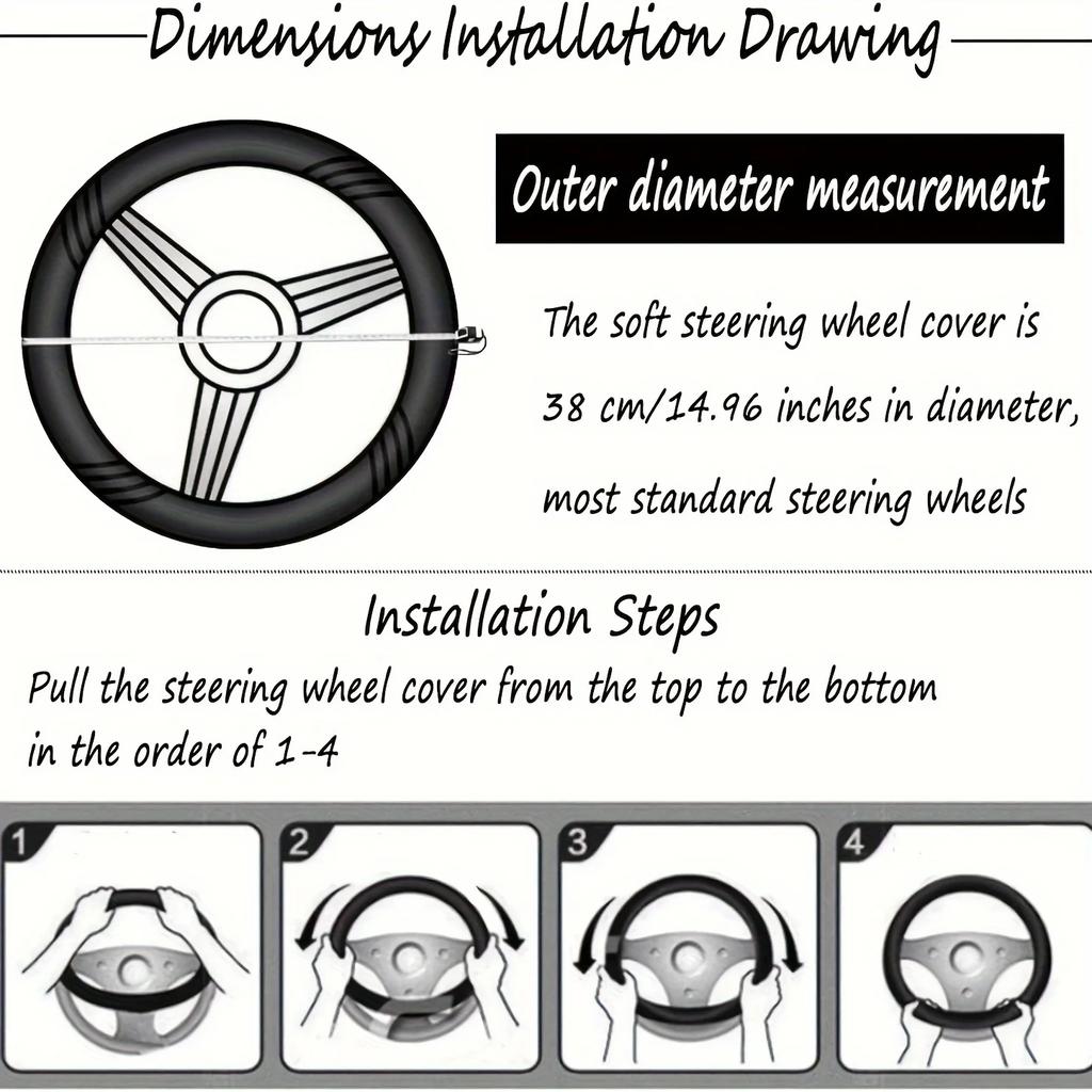 6 шт./Набор Плюшевая накидка на руль автомобиля Богиня Мех кролика рекс Пушистая накидка на руль