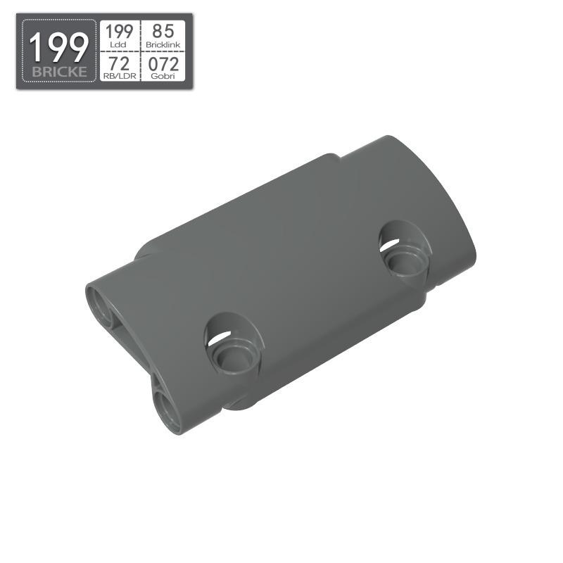 BRICKE Brick 7x3 Technic Panel - Compatible with Lego 24119, Ideal for Educational DIY Projects