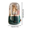 1PC Desktop Storage Box For Rotating Transparent Makeup Brush Storage Box Brush Holder Storage Bucket