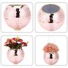 Disco Ball Plant Hanger Mirror Hemisphere Flowerpot Hanging Basket Garden Balcony Hanging Pot Ball Planter Office Ornament