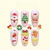 Цветная Рождественская Силиконовая Форма для Маникюра - Высокопрозрачное Украшение для Ногтей