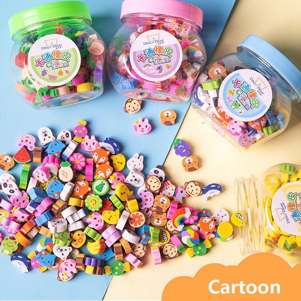 50 шт./кор. не оставляющий следов резиновый карандаш милый мультяшный карандаш инструмент для коррекции обучения приз