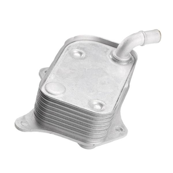 Silver Aluminum Car Engine Oil Cooler (Part No: 06B117021) for Volkswagen, 1 pc.