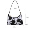 Fashion Zebra Print Women Handbag PU Leather Simple Underarm Shoulder Bags Female Daily Design CLE