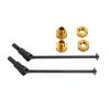 Metal Front and Rear Drive Shaft RC Drive Shaft for JLB 110 RC Car Parts AccessoriesGold