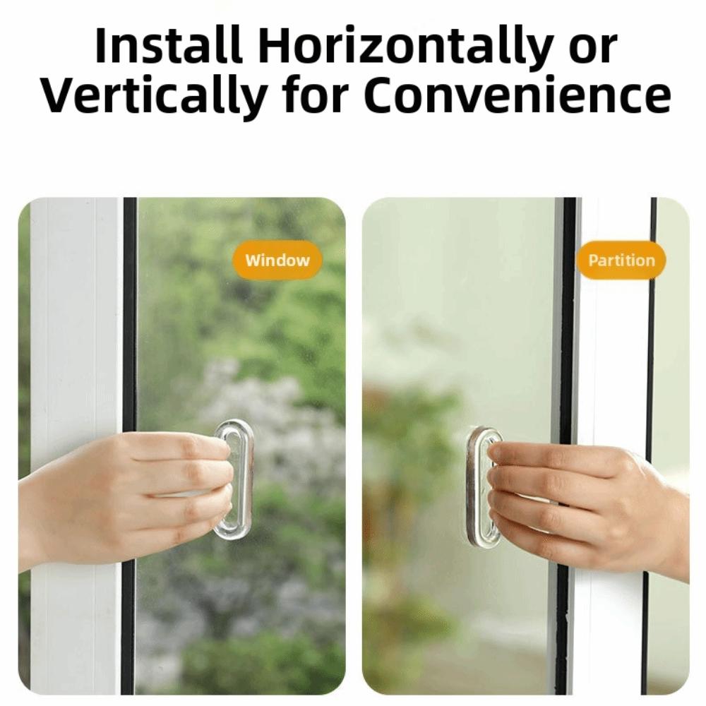 4pcs Transparent Drawer Handle Easy to Install Sliding Door Handle Glass Door Handle Home Use