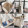 [SPLab] бежевая сумка-тоут женская мужская холщовая Прочная многофункциональная сумка Большая большая сумка-тоут сумка для мам Сумка через плечо Сумка-тоут симпатичная Популярный бренд